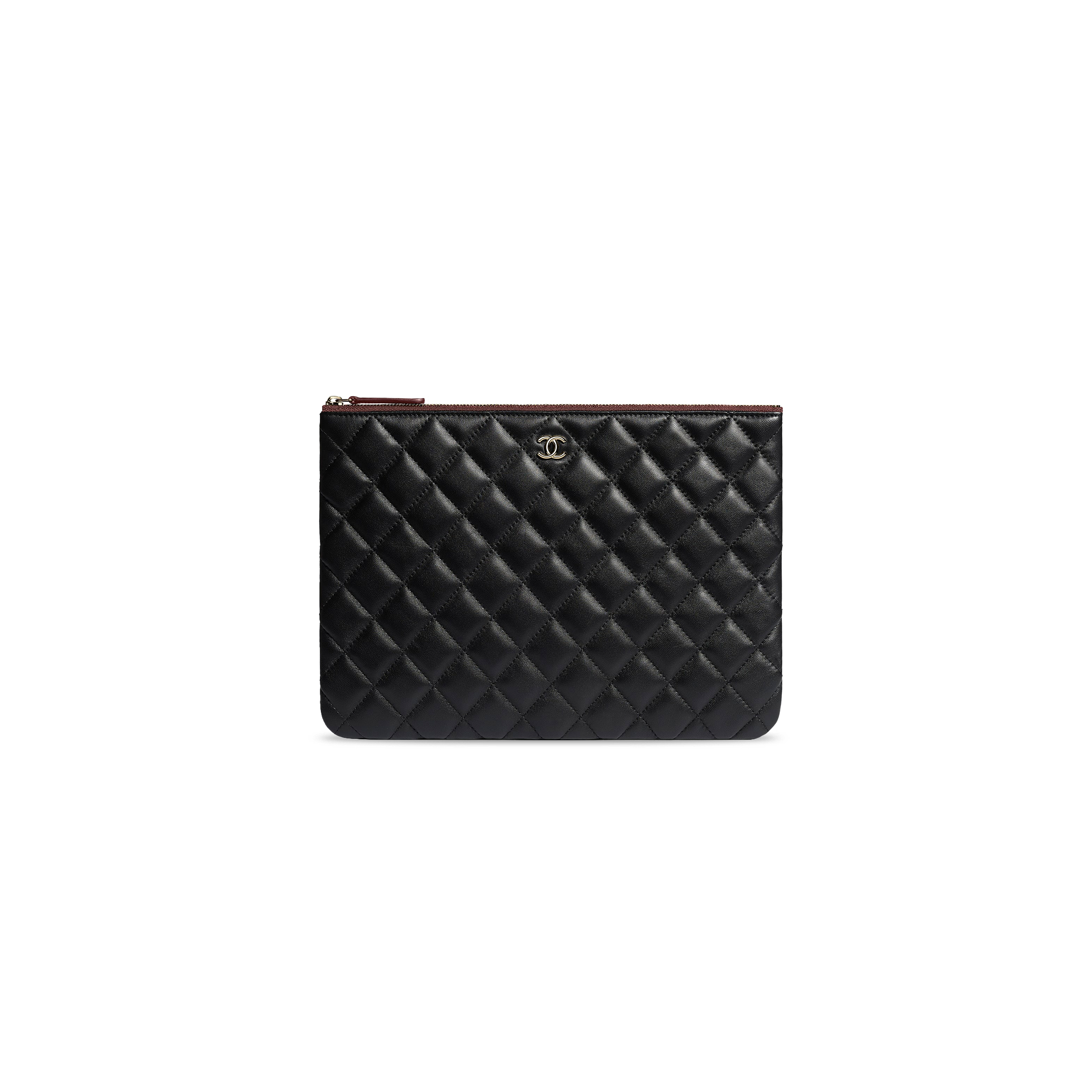 CHANEL CLASSIC MEDIUM LAMBSKIN CLUTCH A82545 Y04059 C3906 (27.5*20*1cm)